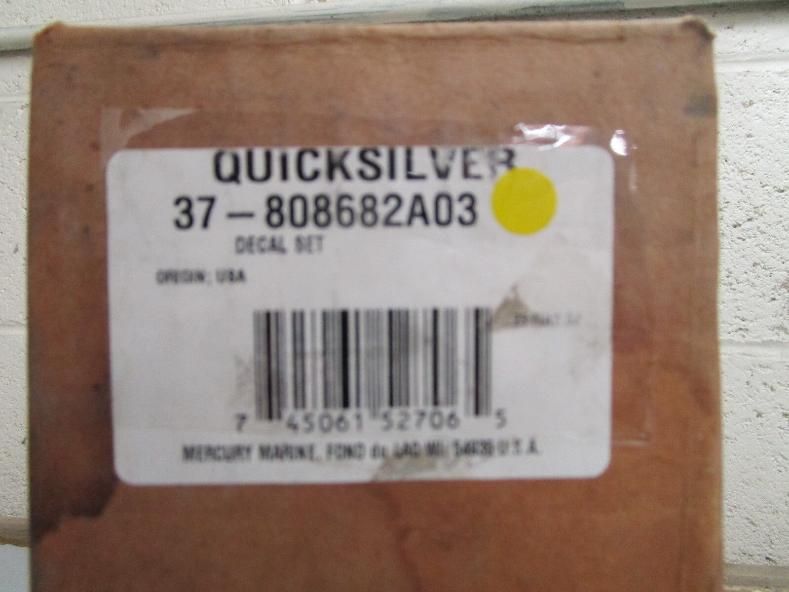 *NEW OEM* 0820 Mercury Quicksilver Decal Set 37-808682A03