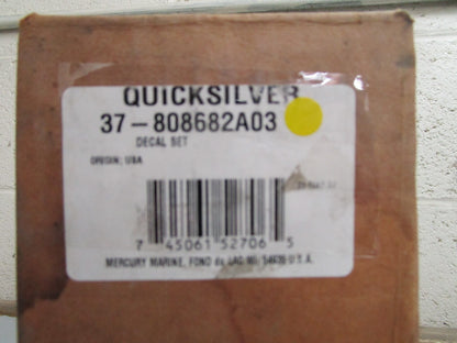 *NEW OEM* 0820 Mercury Quicksilver Decal Set 37-808682A03