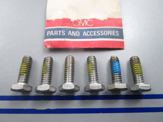 NEW OEM (LOT OF 6) 123290 0123290 OMC Johnson Evinrude Screw 0810