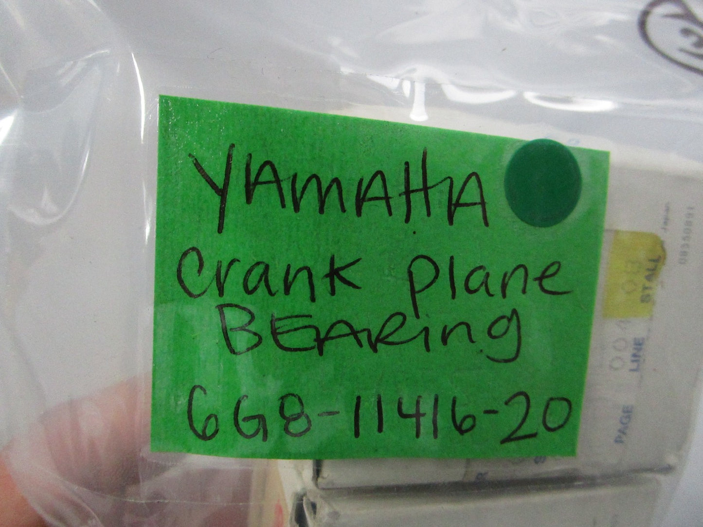 NEW OEM 6G8-11416-20-00 Yamaha Crank Plane Bearing 0810
