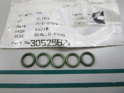 NEW OEM (LOT OF 5) 3052587 Cummins O-Ring 0810