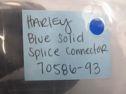 *NEW OEM* (LOT OF 3) 0810 Harley Davidson Blue Solid Splice Connector 70586-93