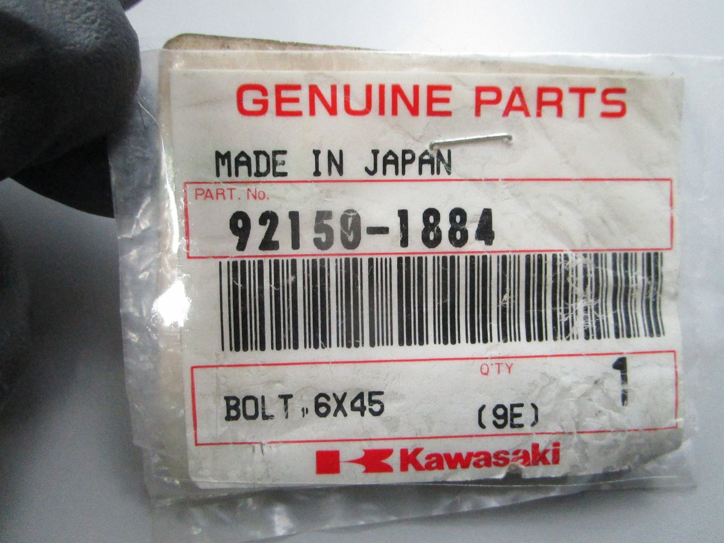 NEW OEM Kawasaki 92150-1884 6 x 45 Bolt 0810