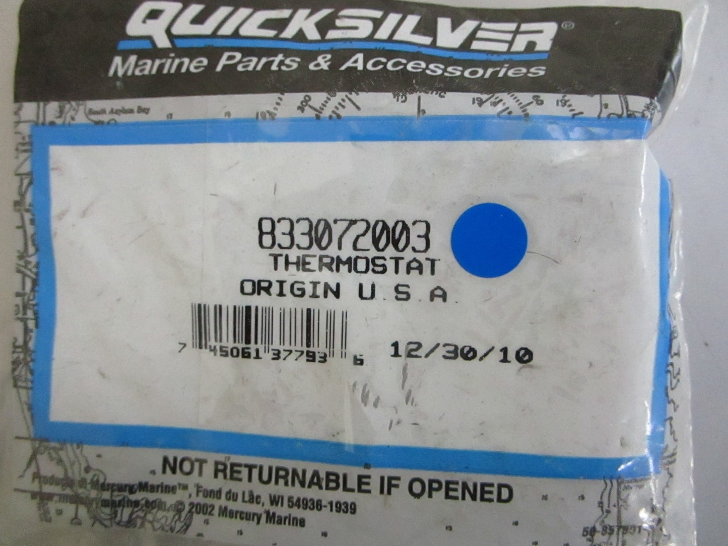 *NEW OEM* 0820 Mercury Quicksilver Thermostat 833072003