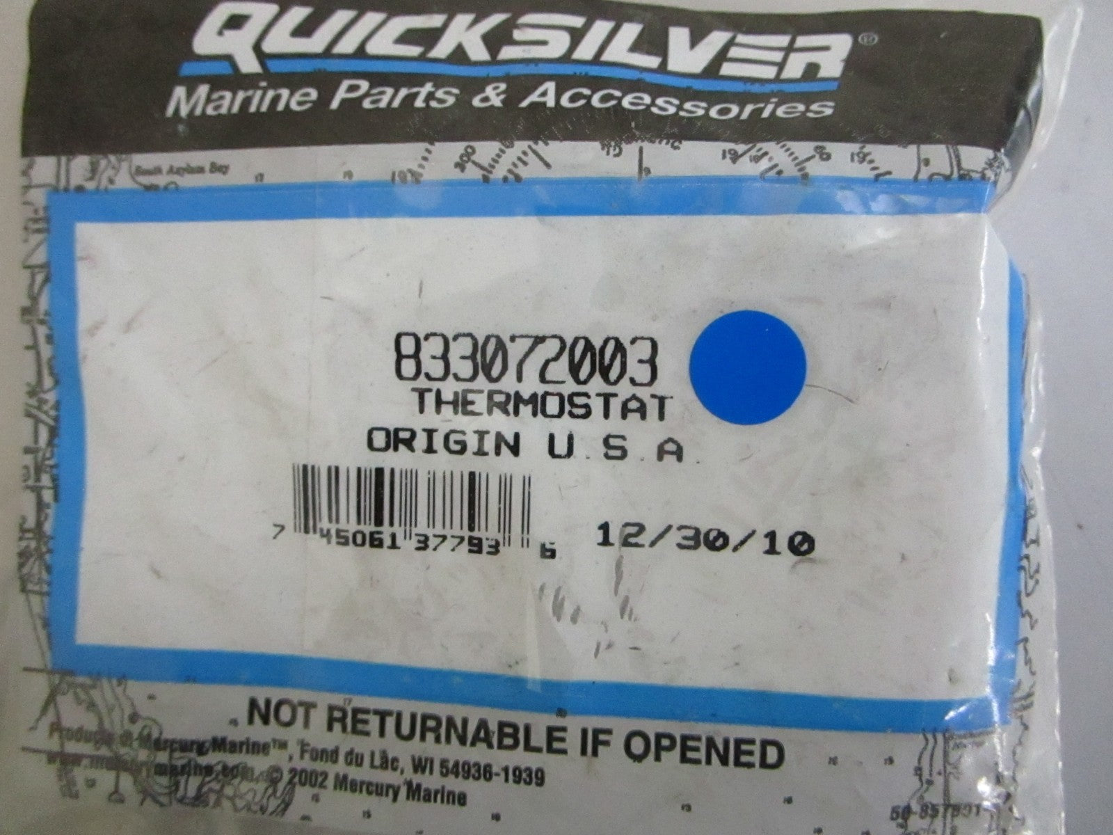 *NEW OEM* 0820 Mercury Quicksilver Thermostat 833072003