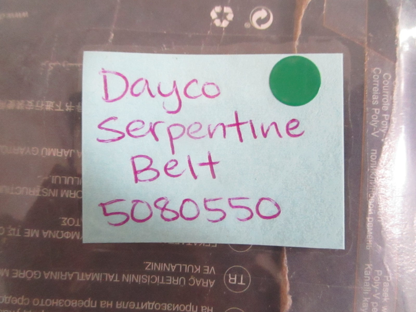 NEW OEM 5080550 Dayco Serpentine Belt 0820