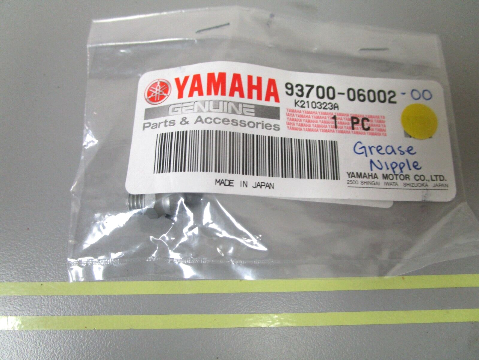 *NEW OEM* 0810 Yamaha Grease Nipple 93700-06002-00