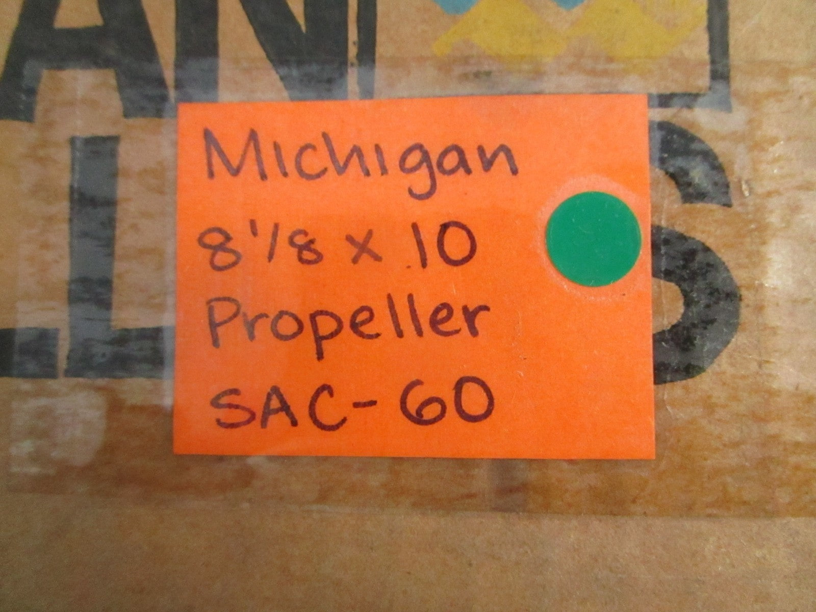NEW SAC-60 Michigan 8⅛ × 10 Propeller 0820