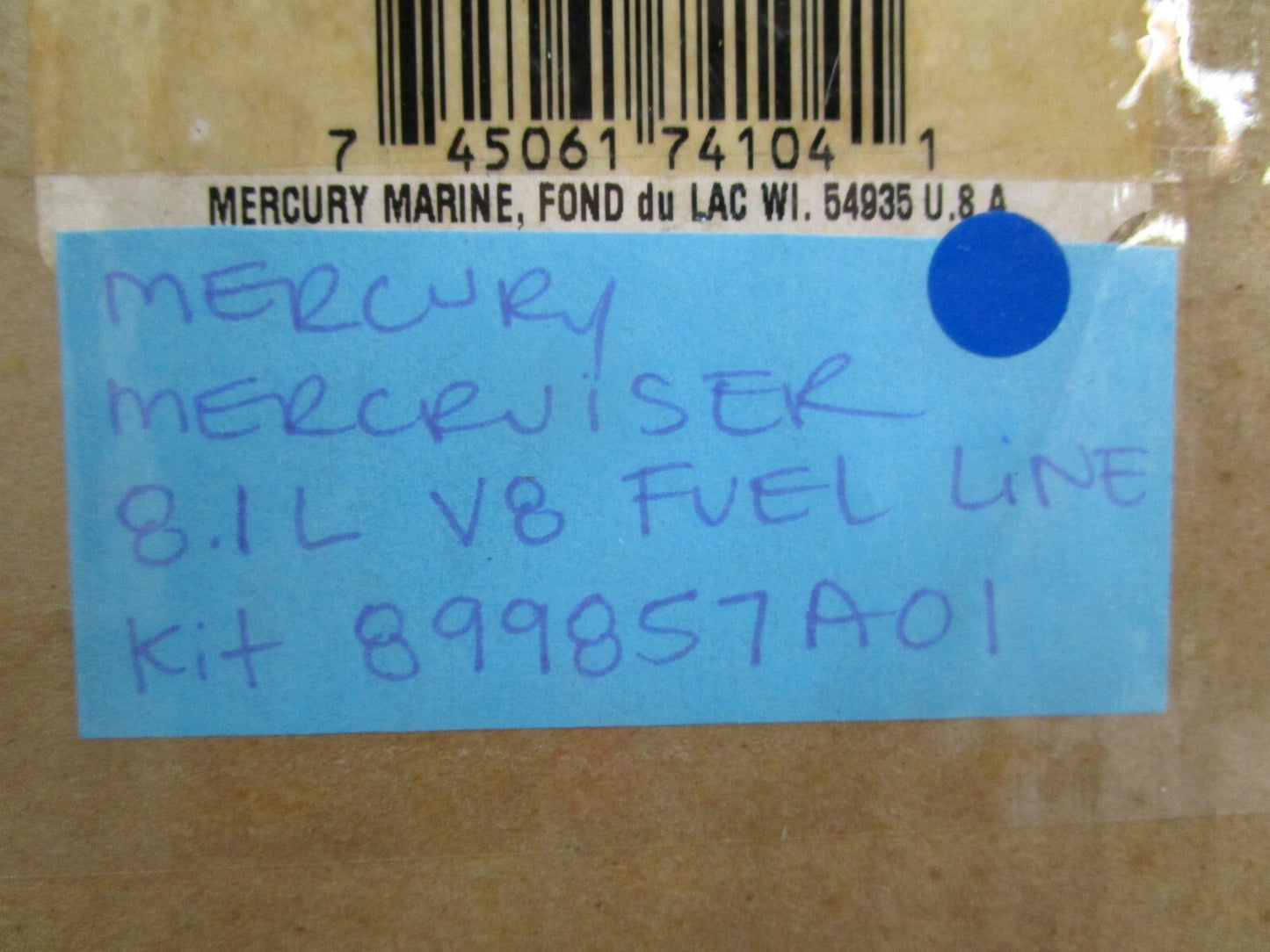 *NEW OEM* 0820 Mercury MerCruiser 8.1L V8 Fuel Line Kit 39-899857A01