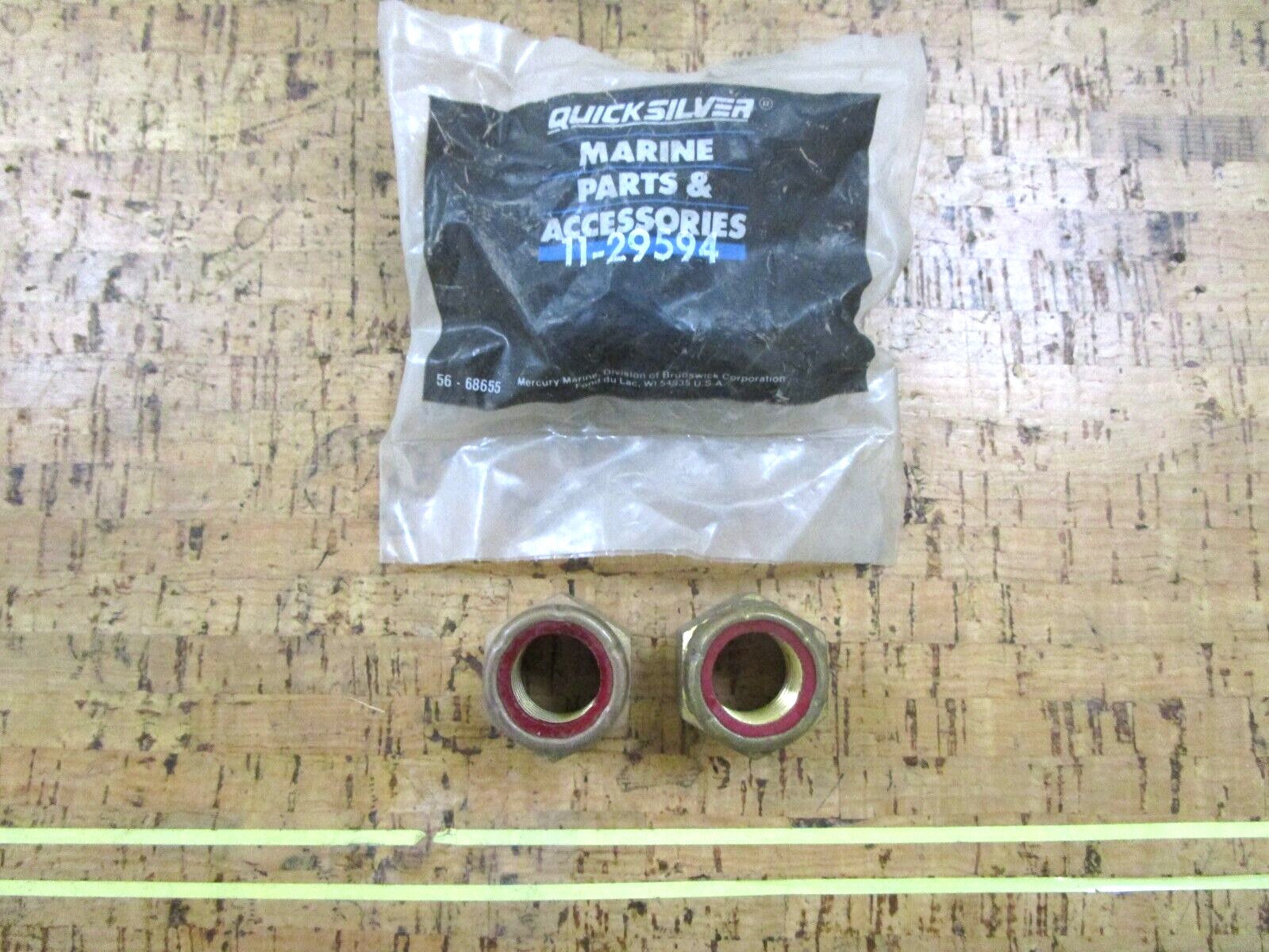 *NEW OEM* (LOT OF 2) 0750 Mercury Quicksilver PROP NUT 11-29594