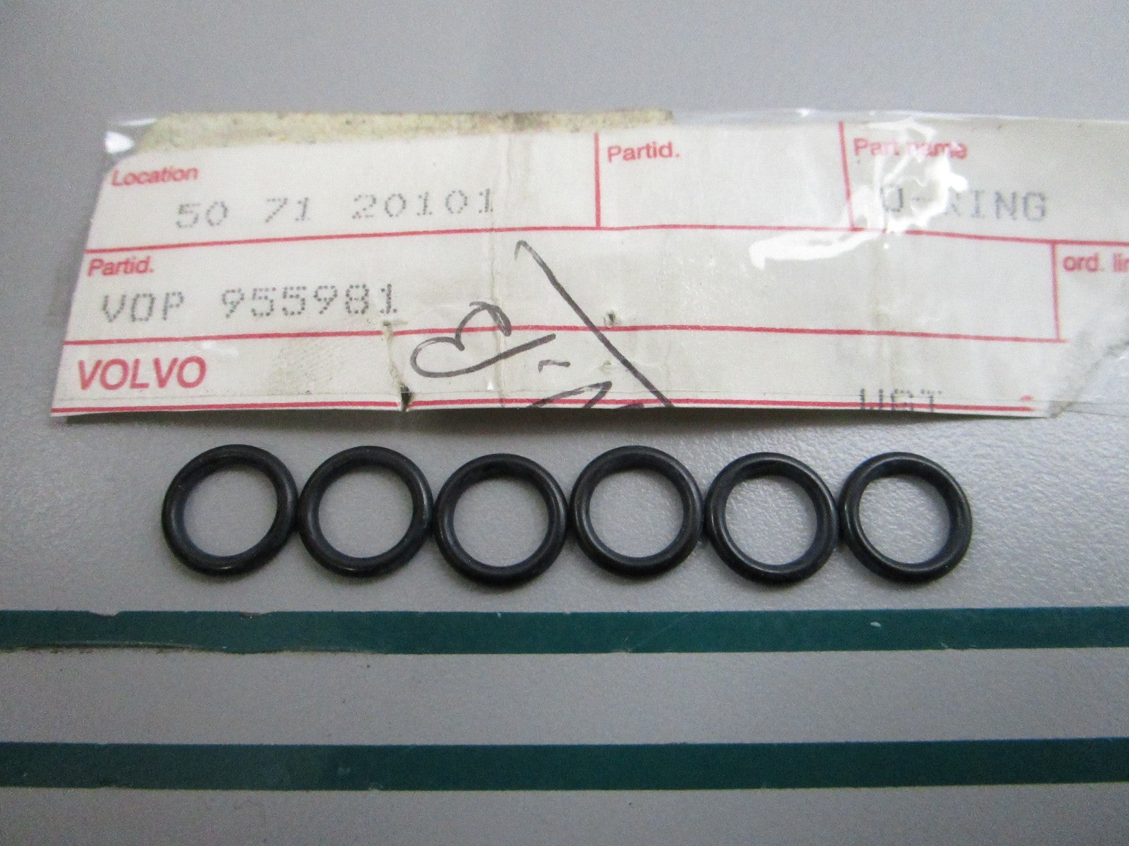 NEW OEM (LOT OF 6) 955981 Volvo Penta O-Ring 0810