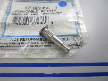 NEW OEM 17-822456 1 Mercury Quicksilver Cable Retain Pin 0810