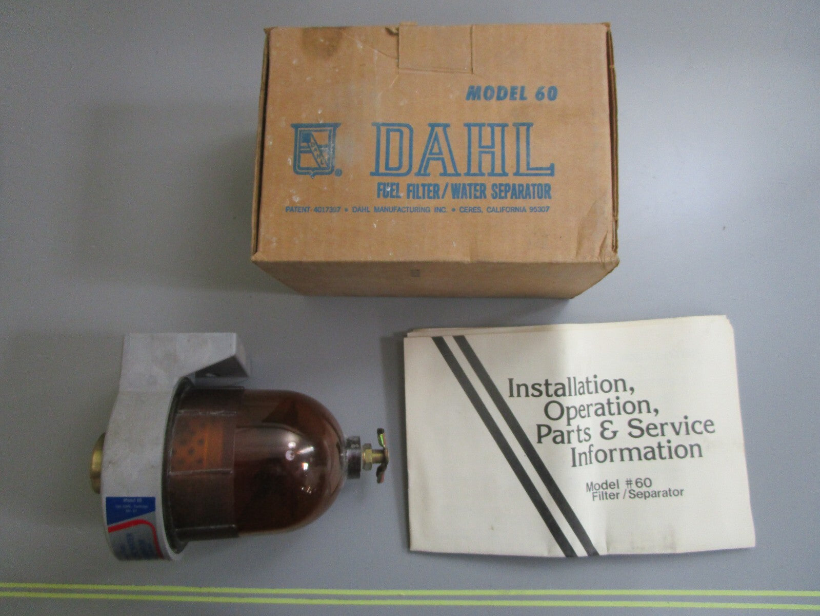 *NEW* 0820 Dahl Fuel Filter/Water Separator Model 60