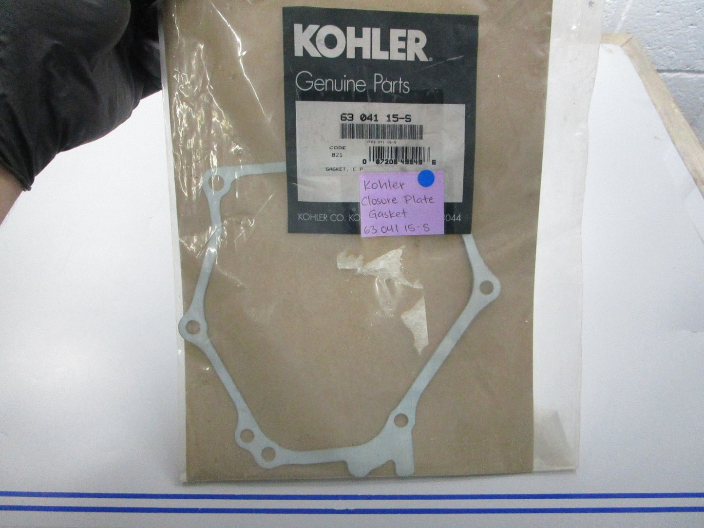 NEW OEM 63 041 15-S Kohler Closure Plate Gasket 0810