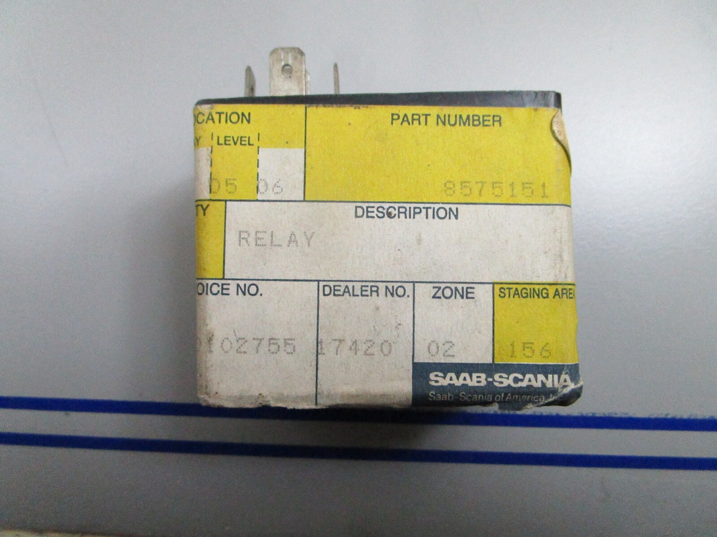 *NEW OEM* 0810 Saab Classic Time Delay Relay 5HE003988-00 G1 8575151