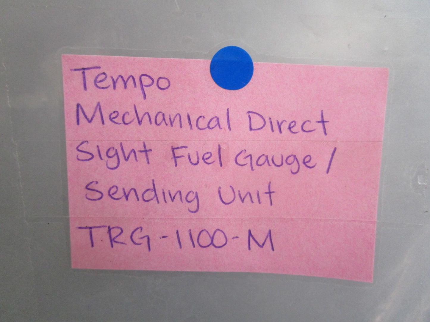 *NEW* 0820 Tempo Mechanical Direct Sight Fuel Gauge/Sending Unit TRG-1100-M