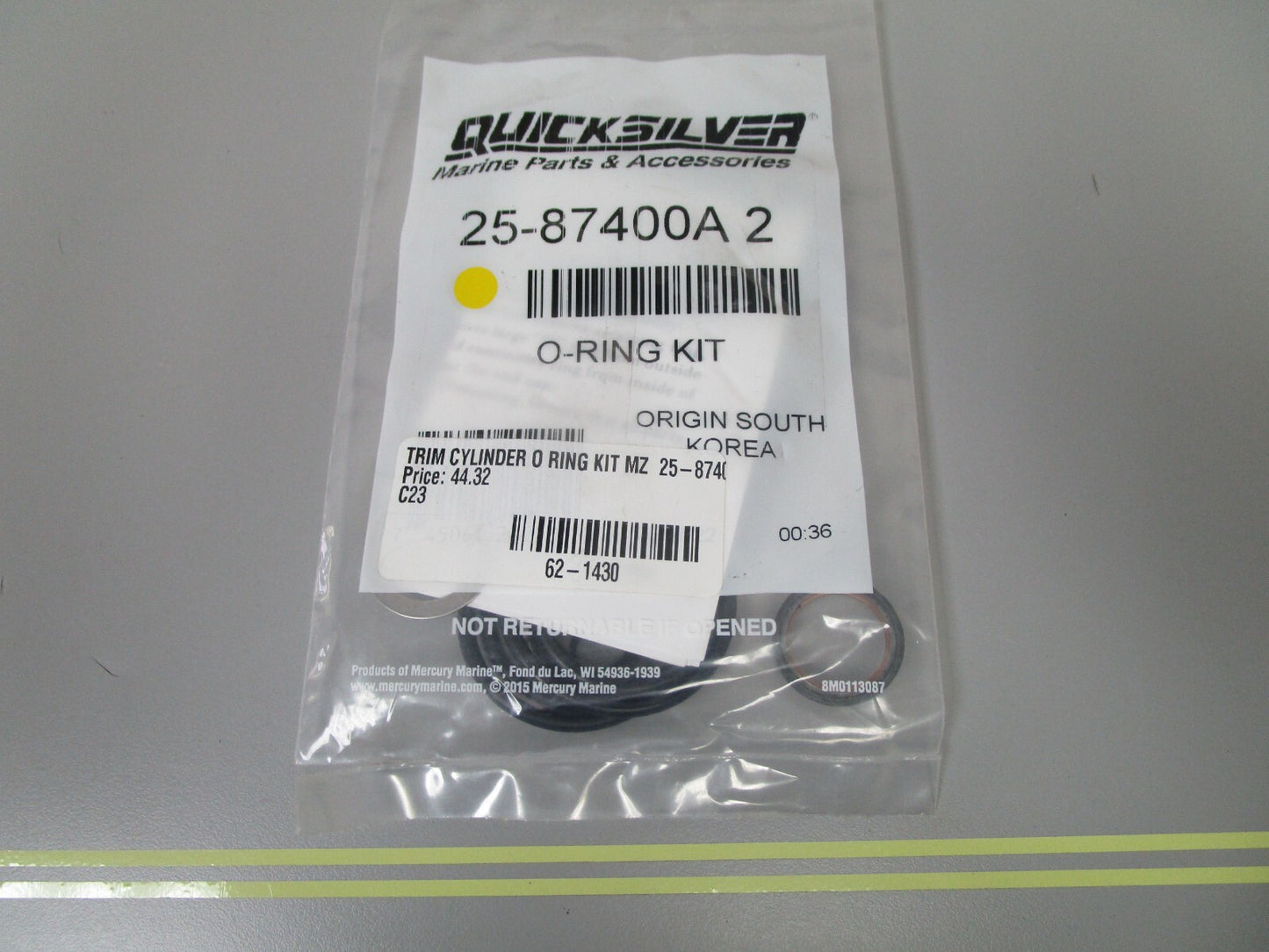 *NEW OEM* 0810 Mercury Quicksilver O-Ring Kit 25-87400A2