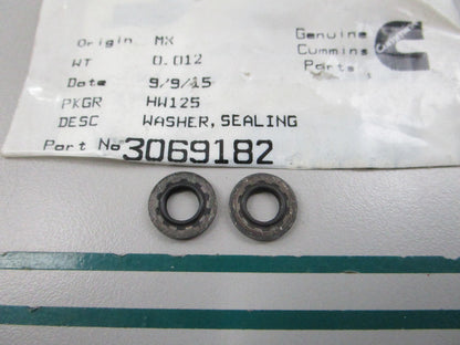 NEW OEM (LOT OF 2) 3069182 Cummins Sealing Washer 0810