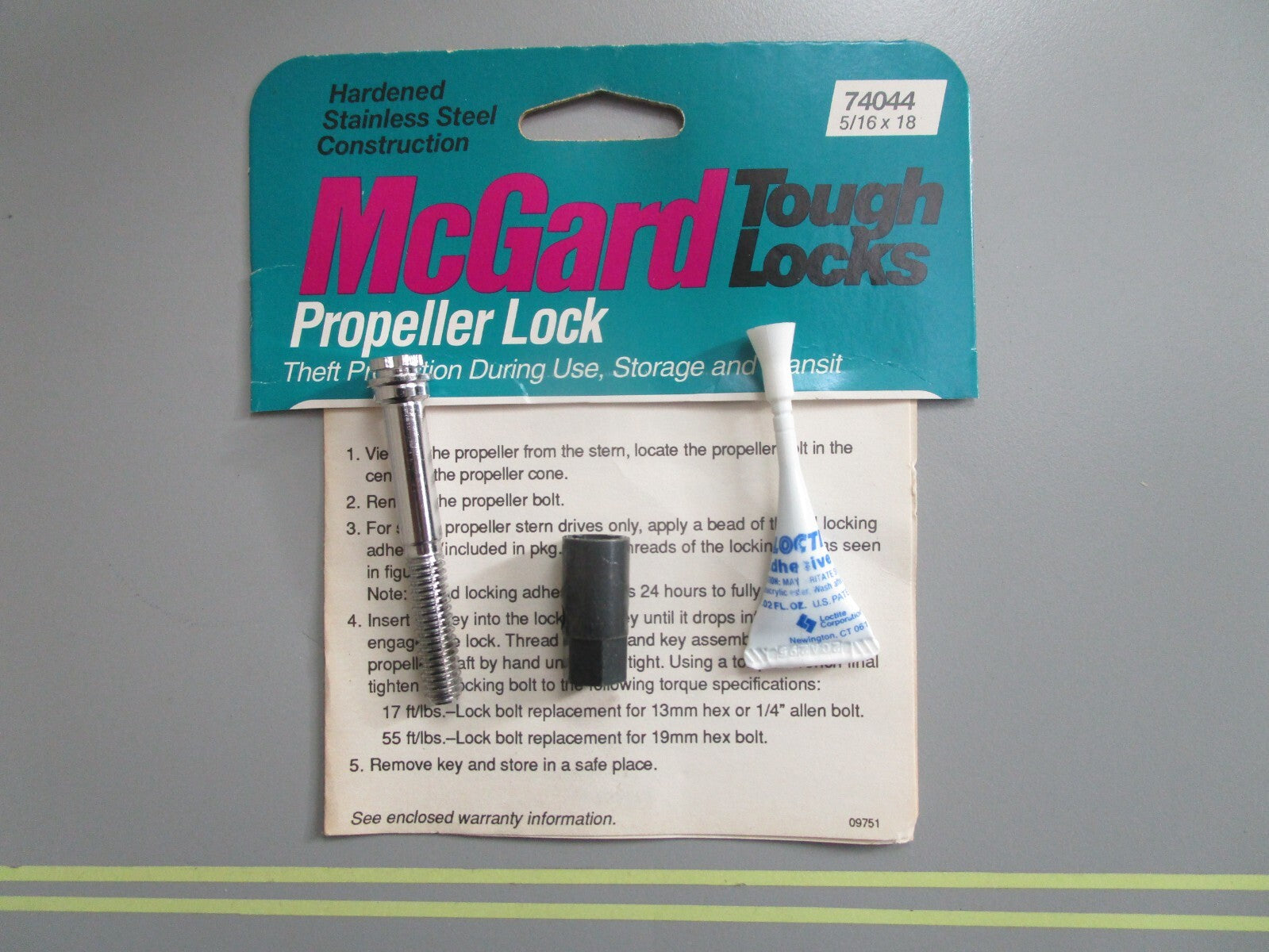 *NEW* 0810 McGard 5/16 x 18 Propeller Lock 74044