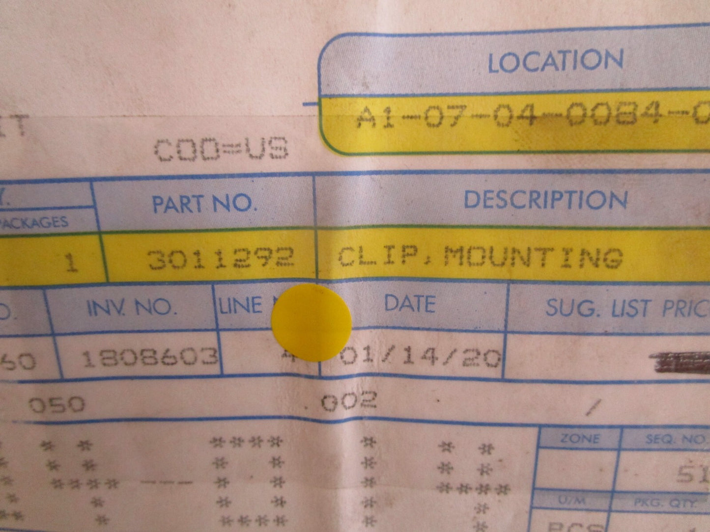 *NEW OEM* 0810 OMC Johnson Evinrude Mounting Clip 3011292