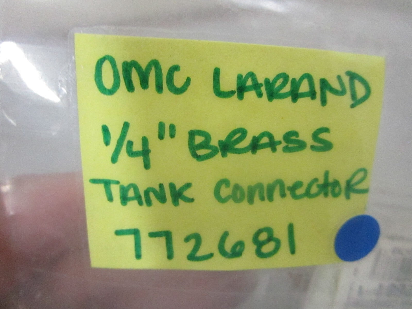 *NEW OEM* 0810 OMC Larand 1/4" Brass Tank Connector 772681 0772681