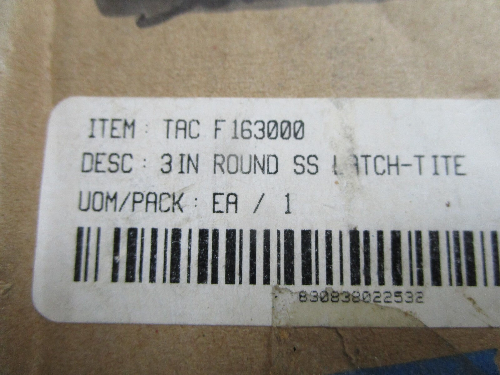*NEW* 0820 Taco 3" Round Latch F16300