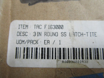 *NEW* 0820 Taco 3" Round Latch F16300