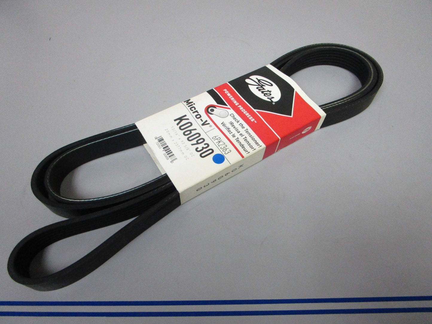 NEW K060930 Gates Micro-V 13/16" x 93 ⅝" Serpentine Belt 0720