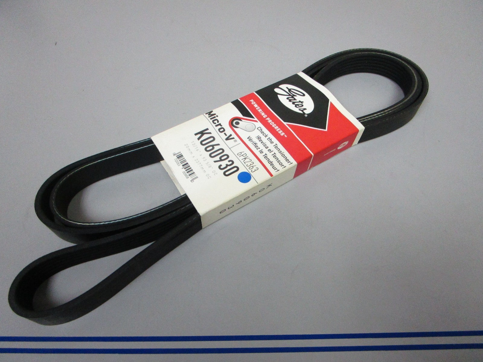 NEW K060930 Gates Micro-V 13/16" x 93 ⅝" Serpentine Belt 0720