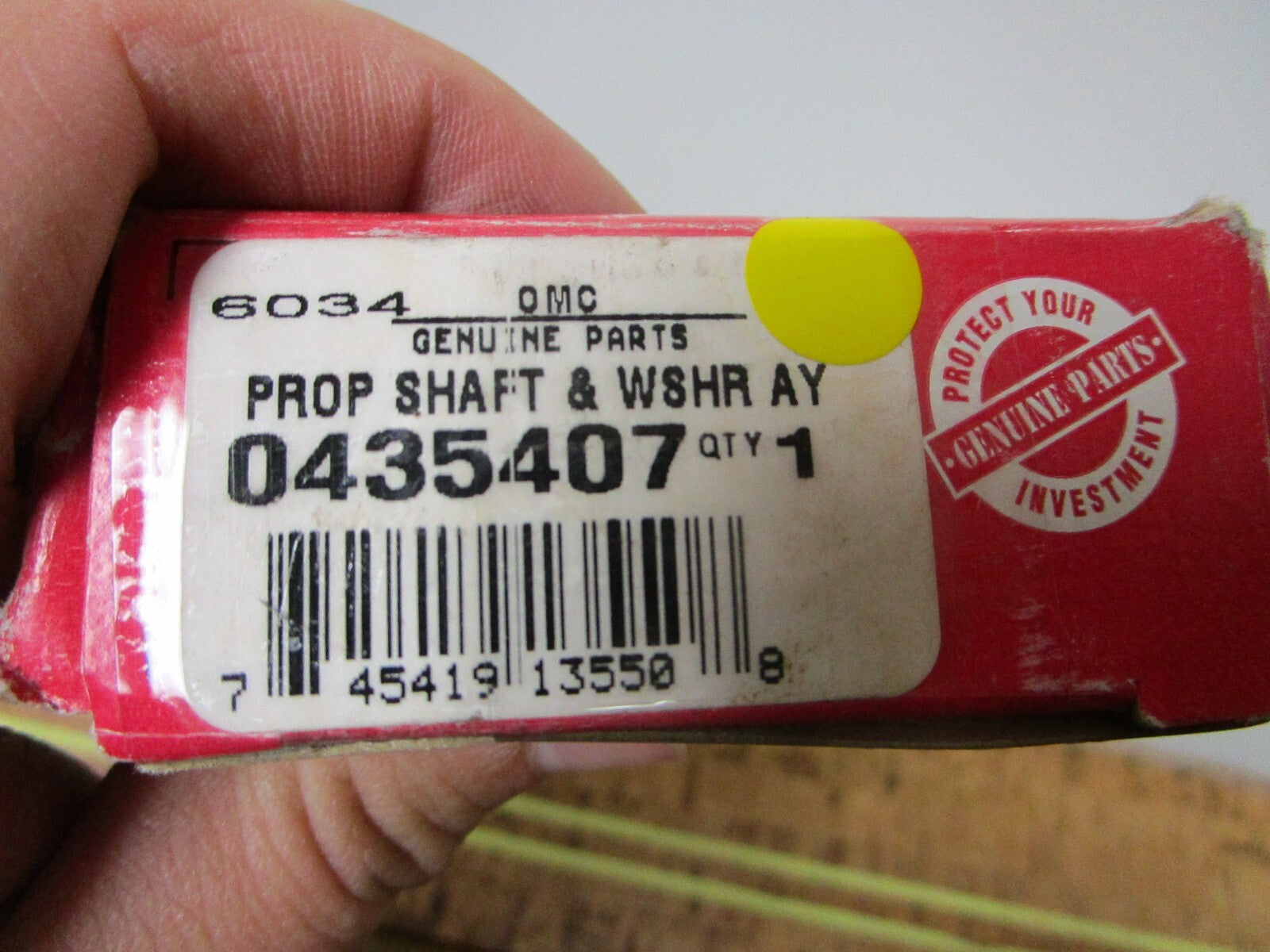 *NEW OEM* 0810 OMC Johnson Evinrude Prop Shaft & Washer Assembly 435407 0435407