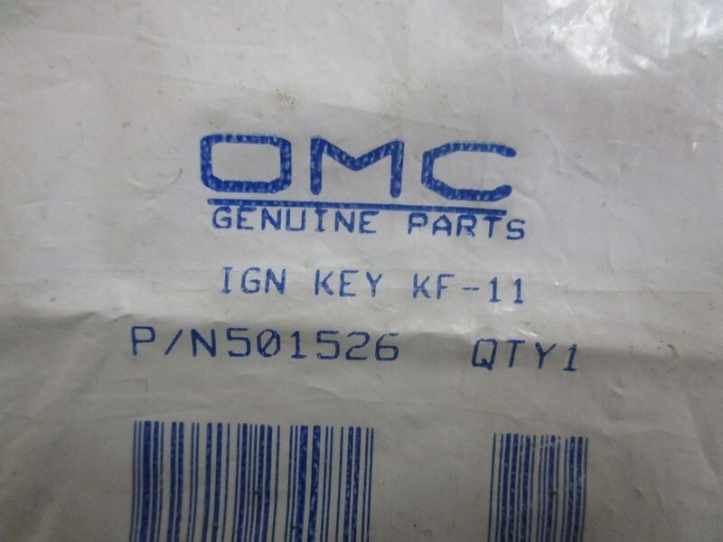 *NEW OEM* (LOT OF 2) 0770 OMC Johnson Evinrude Ignition Key KF11 501526 0501526