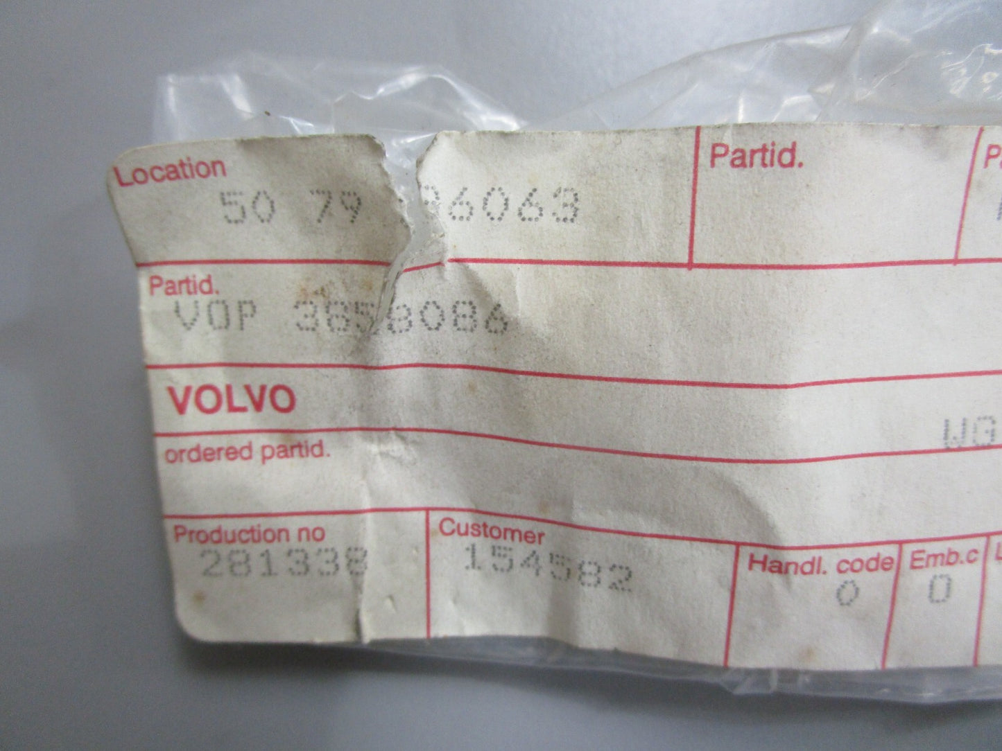 *NEW OEM* 0820 Volvo Penta Pump Cam 3858086