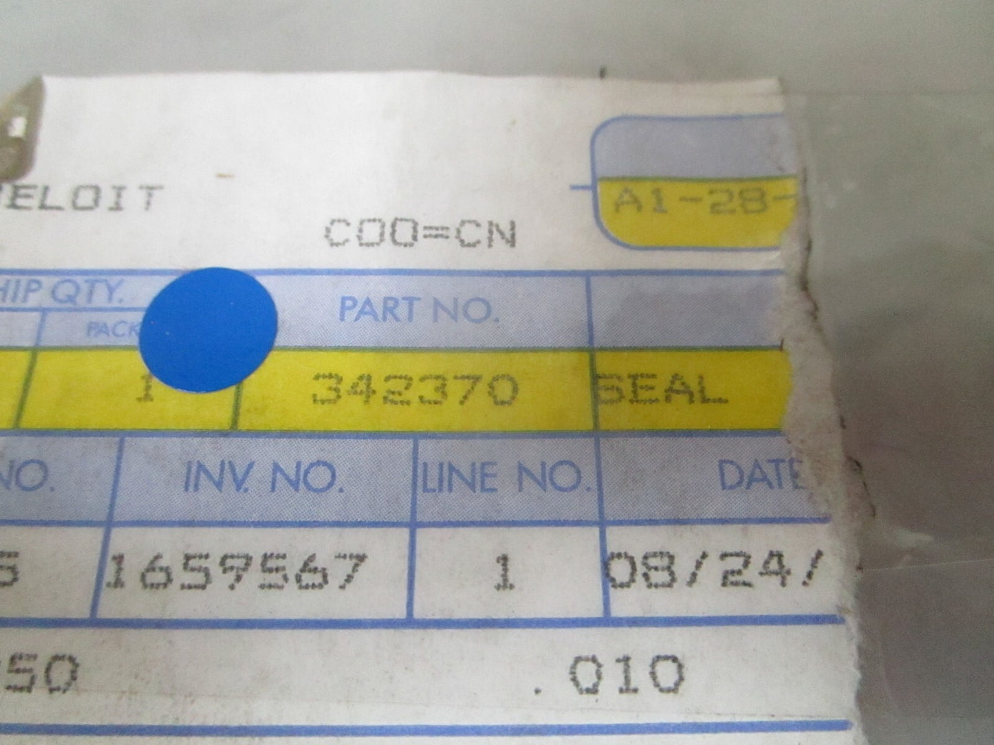 *NEW OEM* 0810 OMC Johnson Evinrude Seal 342370 0342370