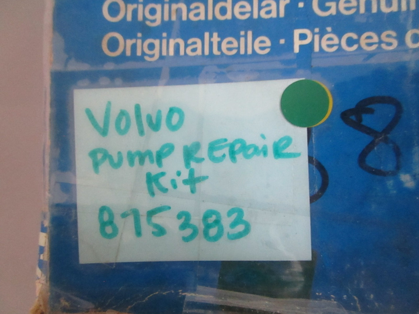 Volvo Penta 875383 Raw Water Pump Repair Kit AQ165 AQ170 MD21 NEW OEM 0820