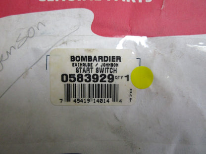 *NEW OEM* 0810 OMC Johnson Evinrude Start Switch 583929 0583929