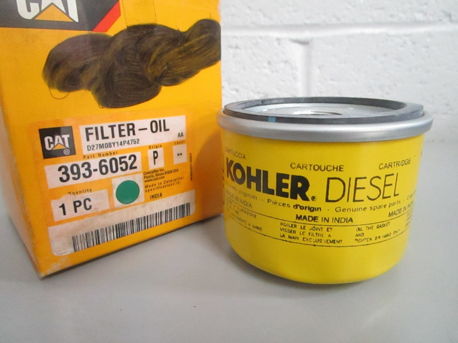 Caterpillar 393-6052 Filter Oil Engine Heavy Equipment NEW OEM 0820