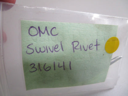 *NEW OEM* (LOT OF 2) 0750 OMC Johnson Evinrude SWIVEL RIVET 316141 0316141