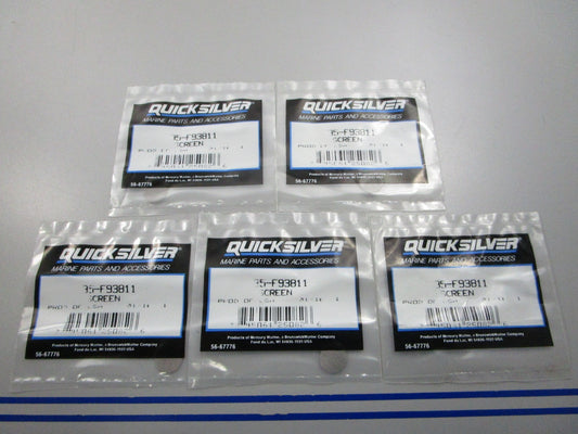 NEW OEM (LOT OF 5) 35-F93811 Mercury Quicksilver Screen 0810