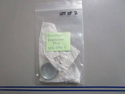 *NEW* (LOT OF 2) 0810 Dorman Expansion Plug 555-0931