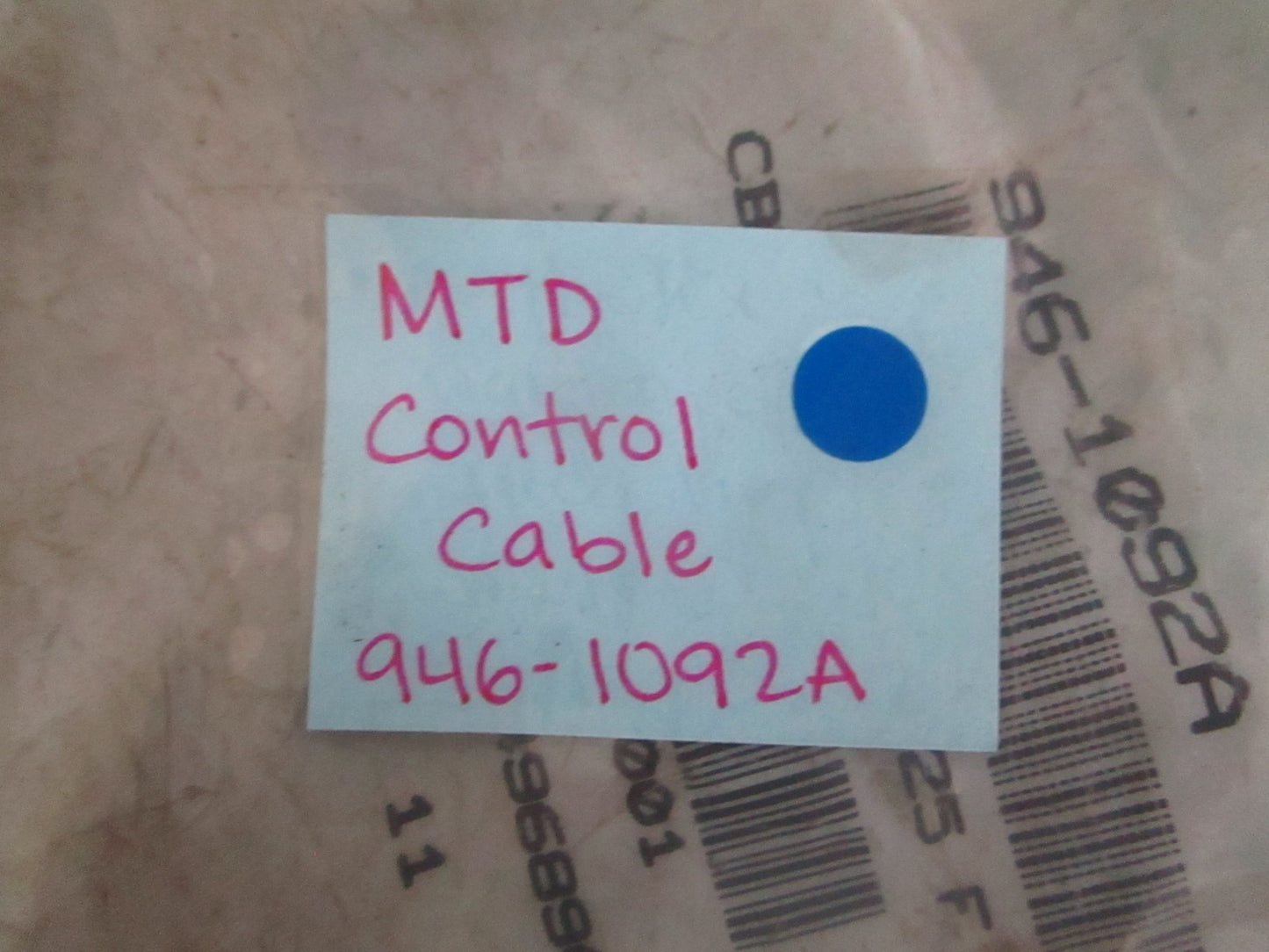 *NEW OEM* 0820 MTD Control Cable 946-1092A