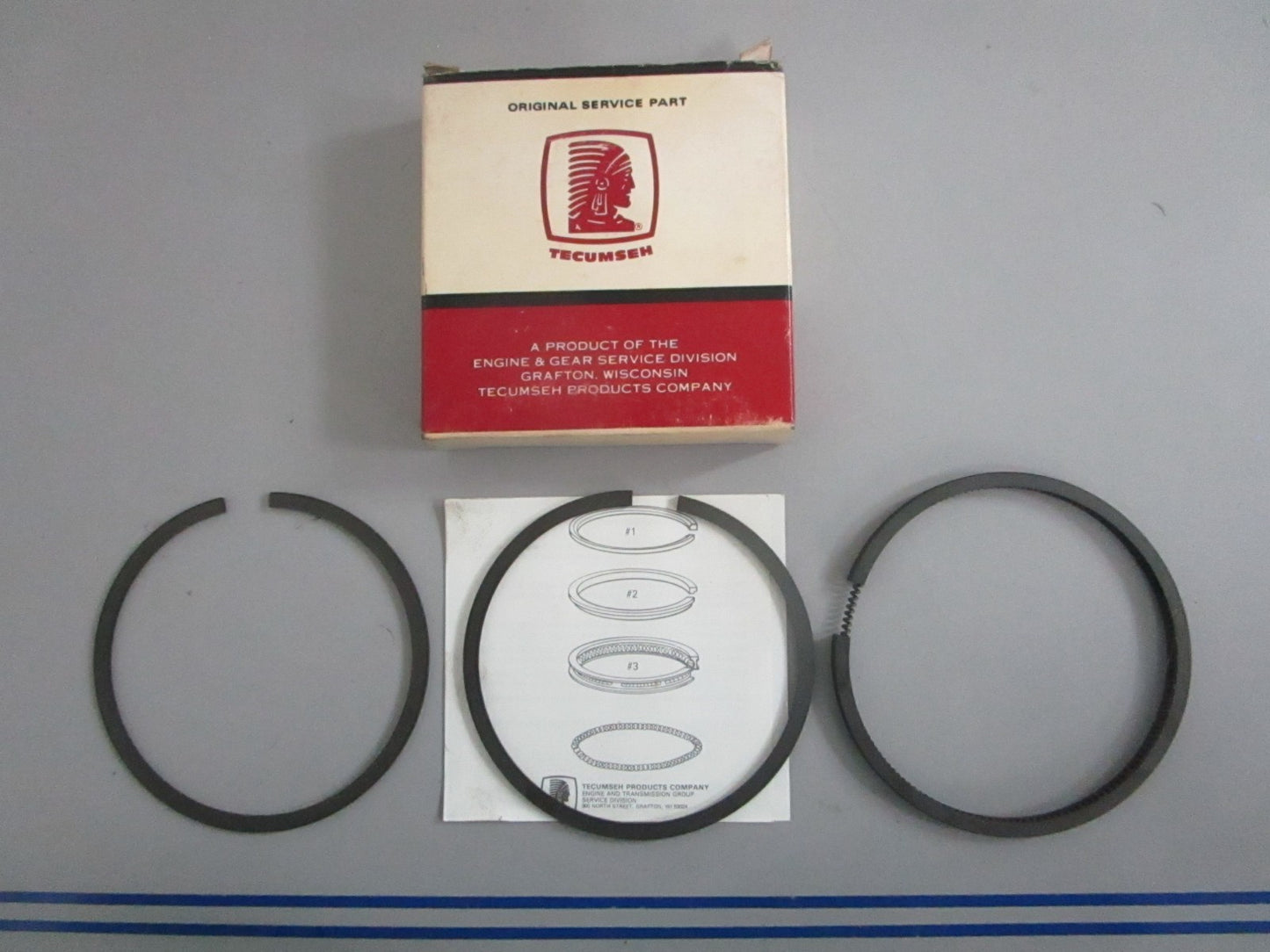 NEW OEM 34867A Tecumseh 0.10 Ring Set 0820