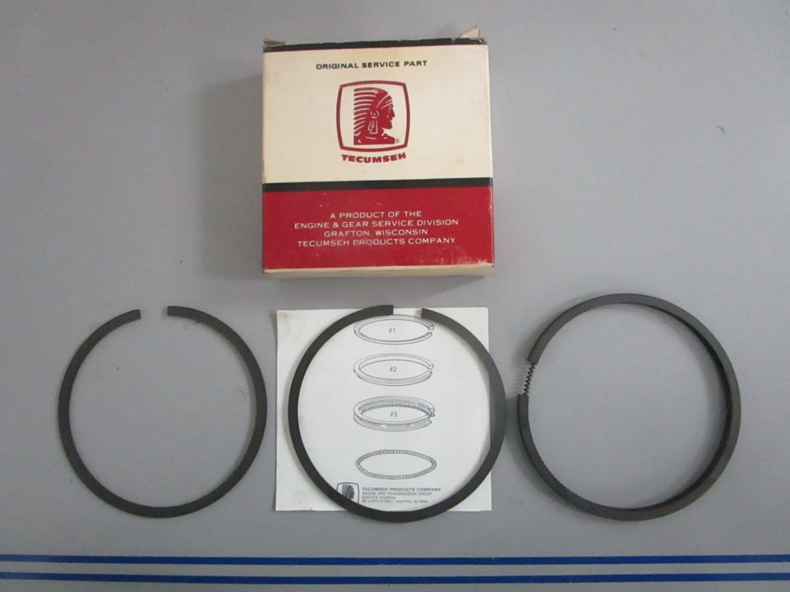 NEW OEM 34867A Tecumseh 0.10 Ring Set 0820