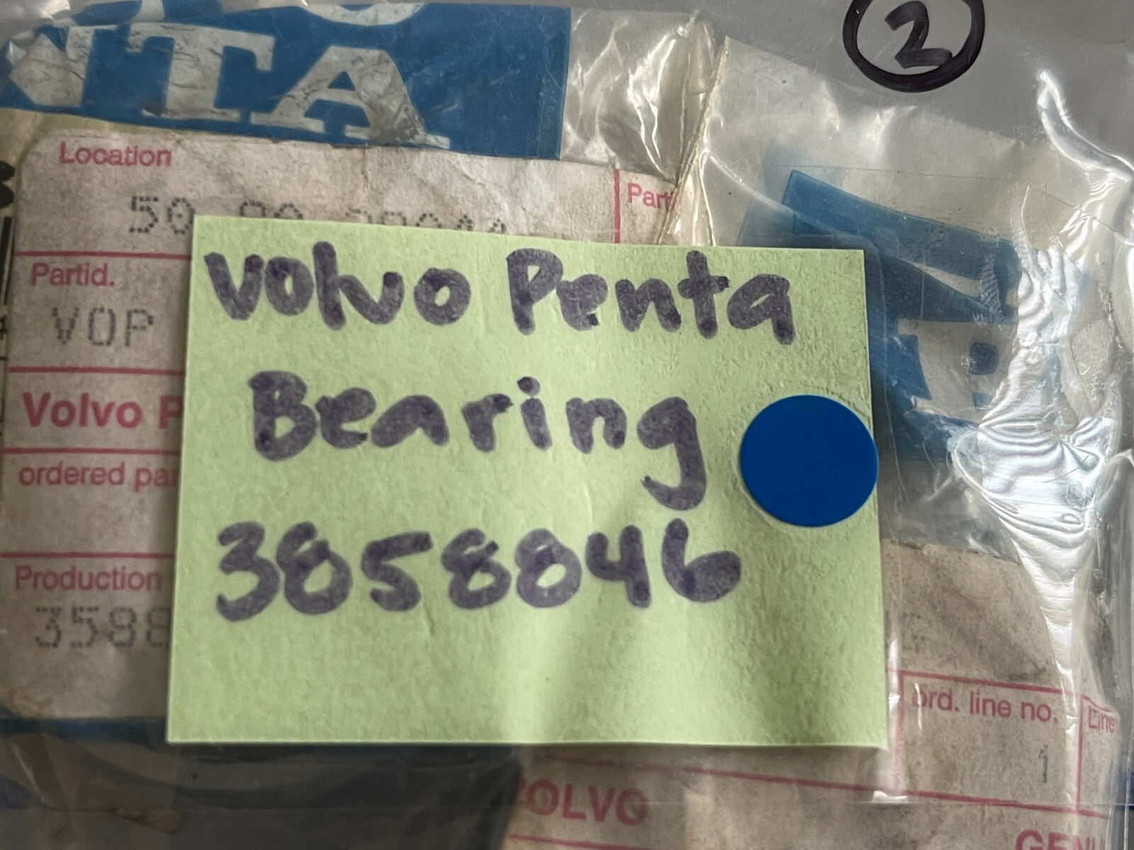 *NEW OEM* 0720 Volvo Penta Bearing 3858846