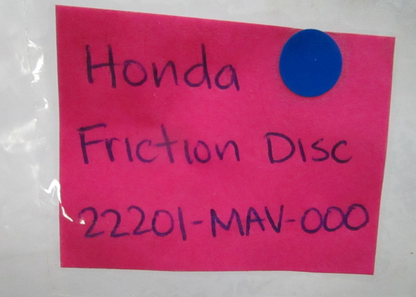 *NEW OEM* 0810 Honda Friction Disc 22201-MAV-000