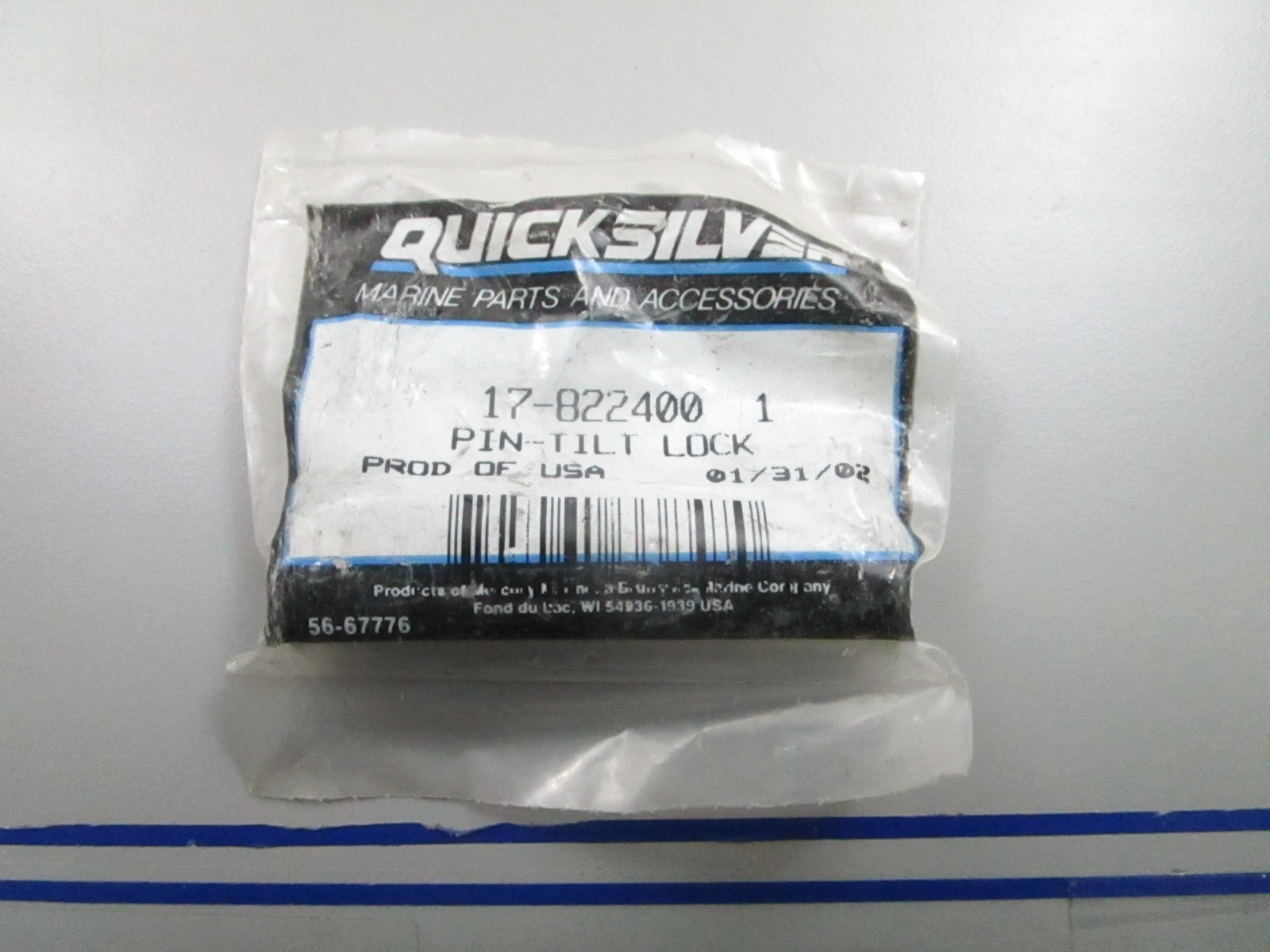*NEW OEM* 0810 Mercury Quicksilver Tilt Lock Pin 17-8224001