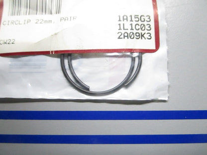 *NEW* 0810 Wiseco 22mm Circlip Pair CW22