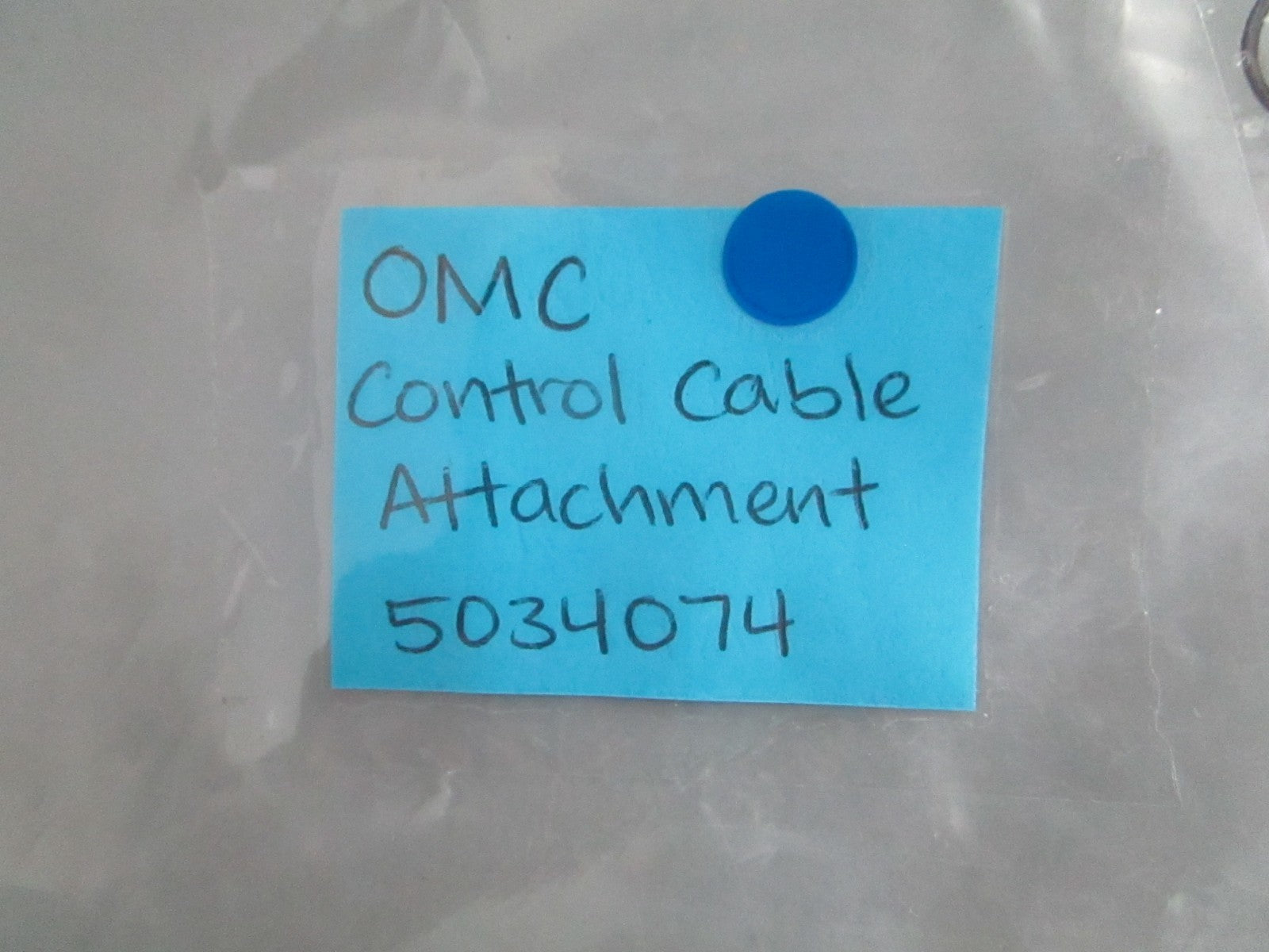 NEW OEM OMC Johnson Evinrude 5034074 Control Cable Attachment 0820