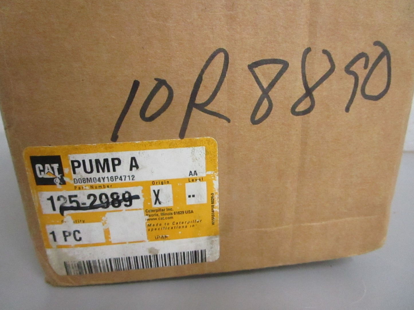 *NEW OEM* 0820 CAT Water Pump 125-2989 10R8890
