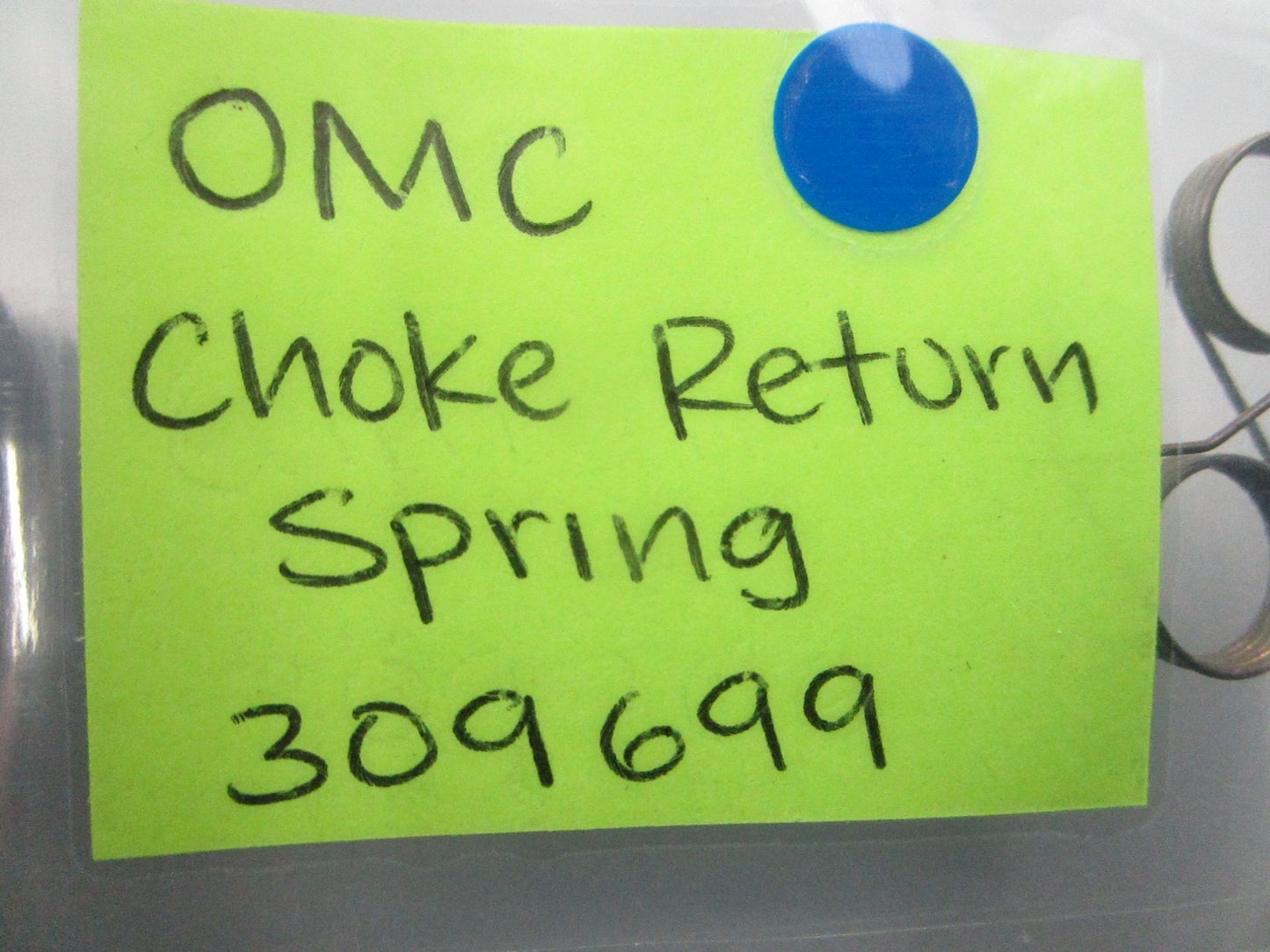 NEW OEM 309699 0309699 OMC Johnson Evinrude Choke Return Spring 0810