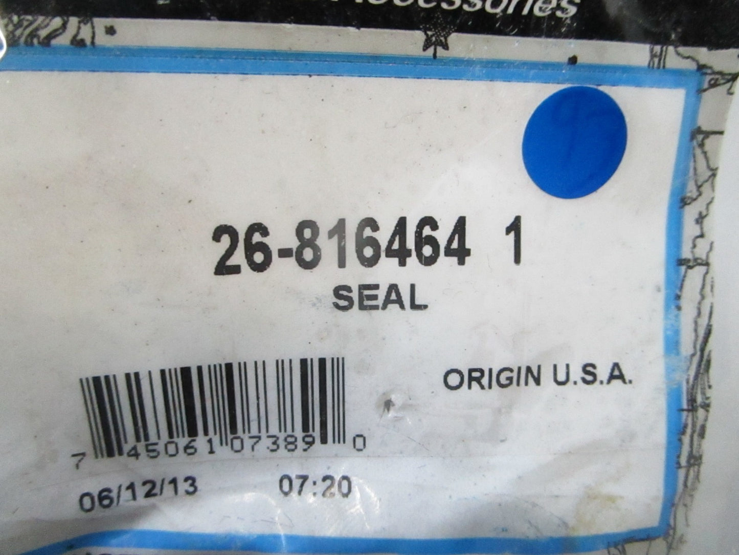 *NEW OEM* 0810 Mercury Quicksilver Seal 26-816464 1